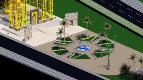 047 - Vista em Perspectiva do Largo e Parte do Palácio Salomão