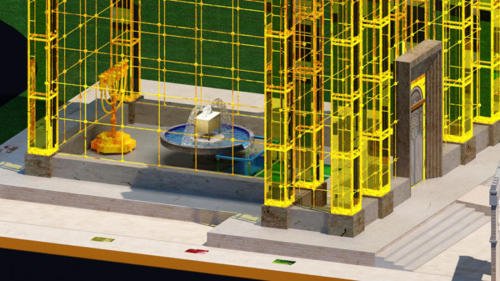 050 - Vista em Perspectiva de Parte do Palácio Salomão