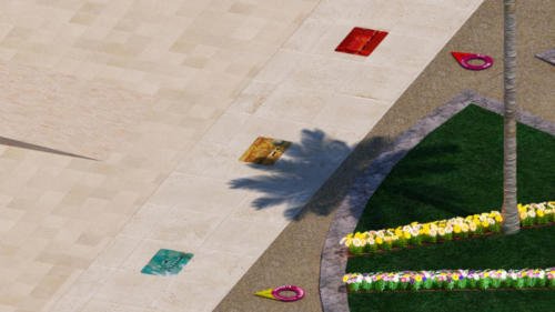 056 - Vista em Perspectiva de uma das Triplas de Pedras das 12 Tribos de Israel ao Redor do Palácio Salomão e de Acordo com as Citações Bíblicas