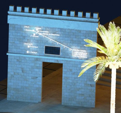 060 - Vista em Perspectiva das Constelações na Torre ou Muro Noite-Lua